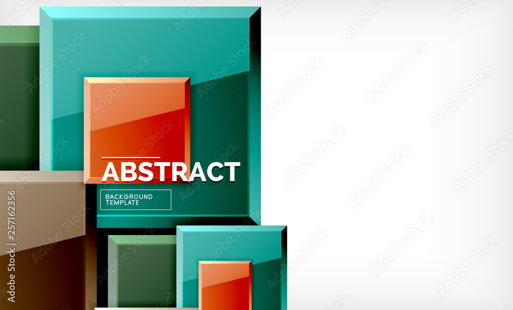 Square abstract background, glossy geometric design Square abstract background, glossy geometric design