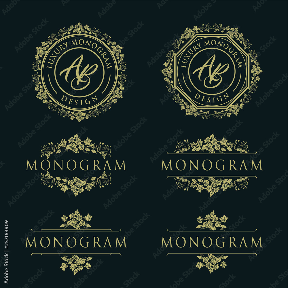 Obraz premium Luxury gold design for wedding and decoration