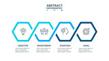Vector infographic design template. Business concept with 4 options, parts, steps or processes.