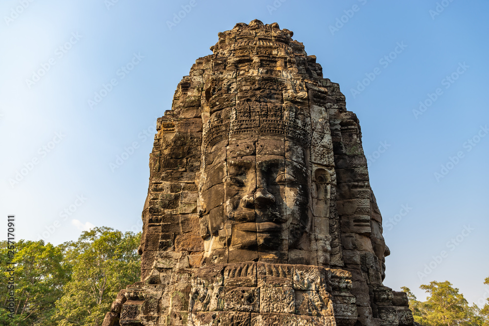 Bayon Temple at Angkor Thom. Siem Reap, Cambodia.