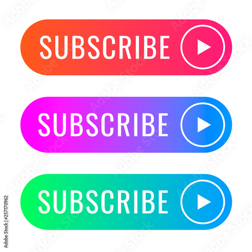 Subscribe modern button