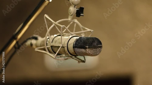 Close-up of microphone photo