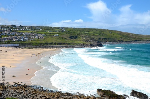 St Ives Bay in Cornwall photo