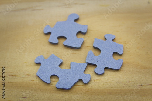 Puzzle pieces Close up