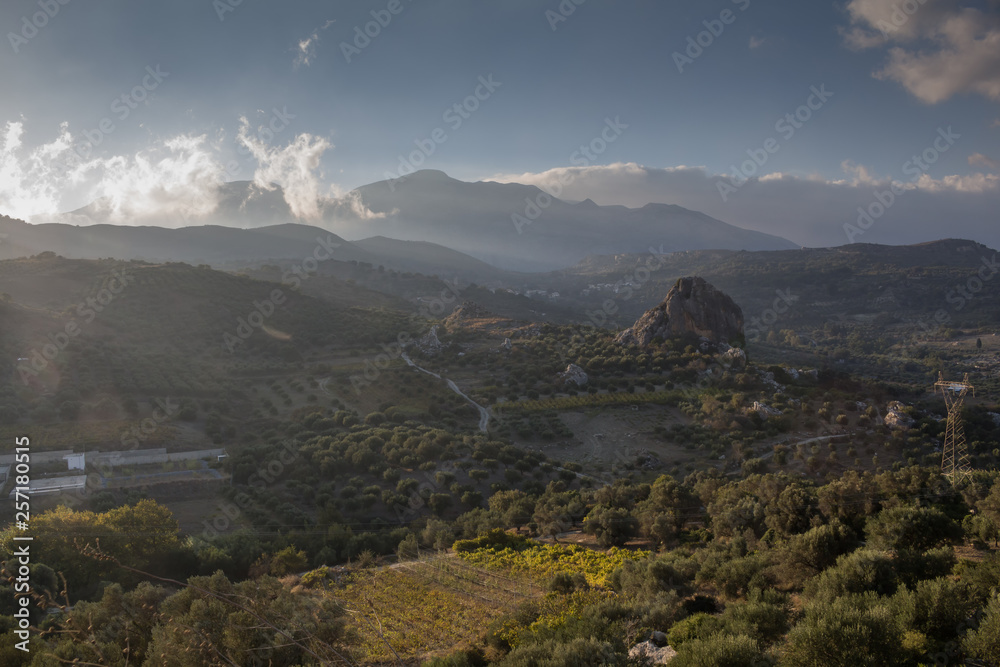 Landscape with mountains, Crete, Greece Landscape with mountains, Crete, Greece
