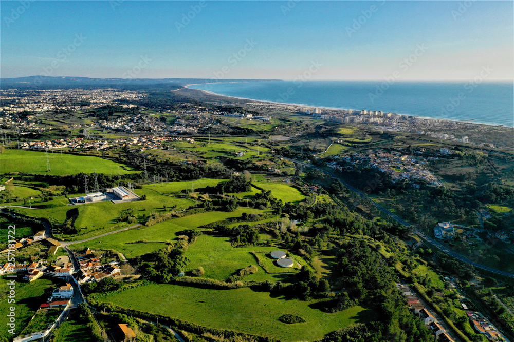 Landschaften von Portugal aus der Luft
