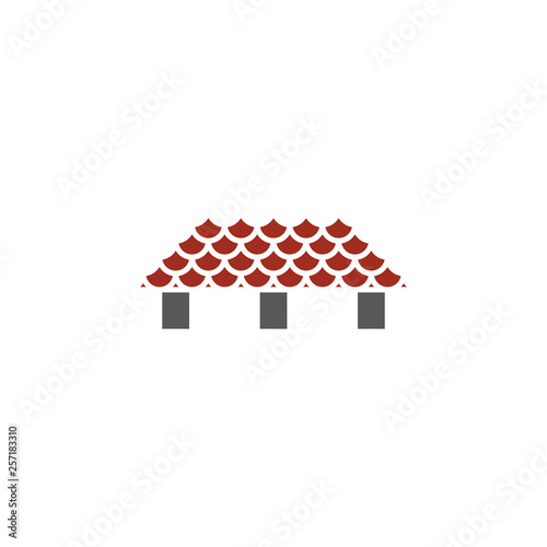 house roofing logo symbol vector element