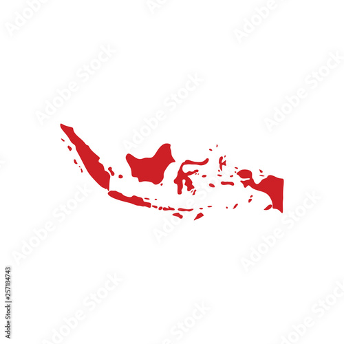 indonesia map logo icon vector symbol element