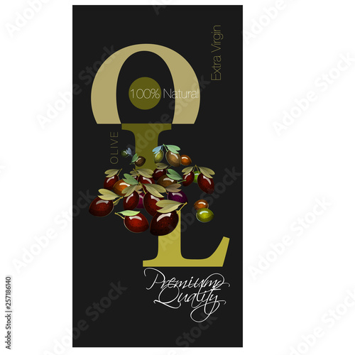 olive oil design poster label