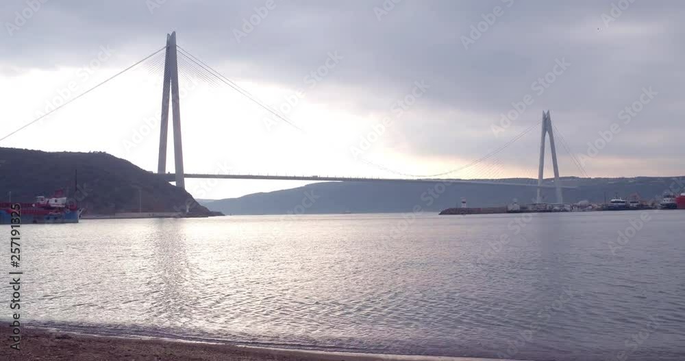 Yavuz Sultan Selim Bridge in Istanbul Bosphorus Yavuz Sultan Selim Bridge in Istanbul Bosphorus