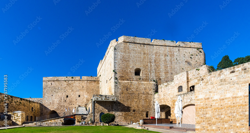 Hospitallerian citadel, fortress of the Crusaders in Akko, Israel, Middle East