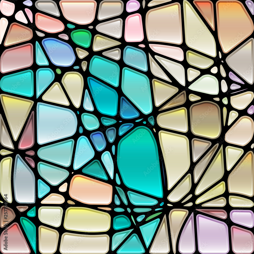 abstract vector stained-glass mosaic background abstract vector stained-glass mosaic background
