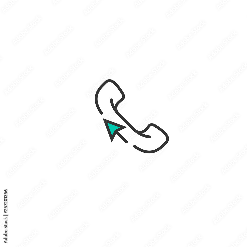 Phone Call icon design. Interaction icon vector design Phone Call icon design. Interaction icon vector design