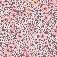 Rideaux Rose clair patrons Seamless vintage floral pattern for gift wrap and fabric design  © JL-art