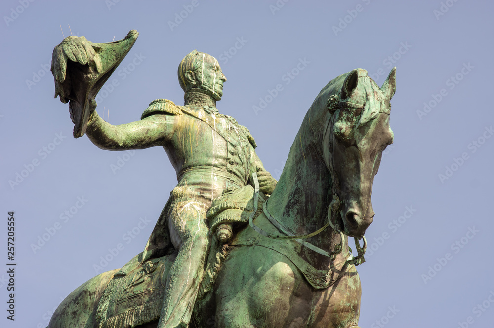Fototapeta premium Equestrian statue of King William II
