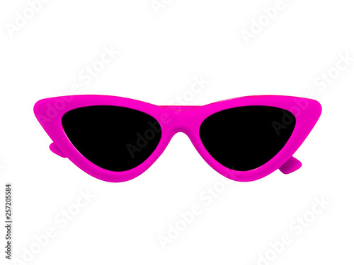 Pink Sunglasses on whiOrange or Red Sunglasses on white backgoundte backgound