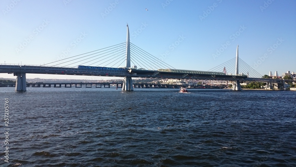 Amazing scenics of Bosphorus bridge and Istanbul city, Turkey. Amazing scenics of Bosphorus bridge and Istanbul city, Turkey.