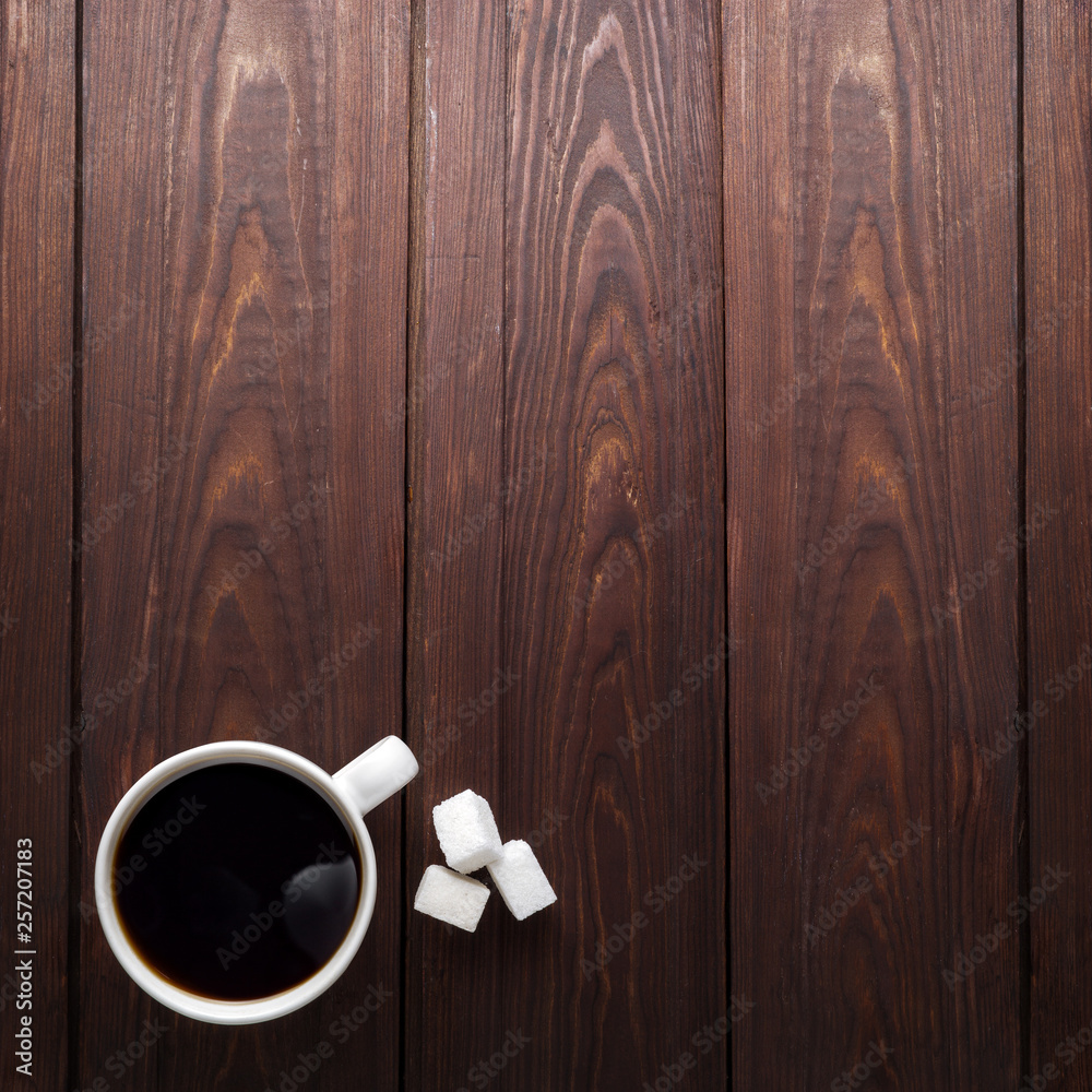 Coffee and sugar. Coffee and sugar.