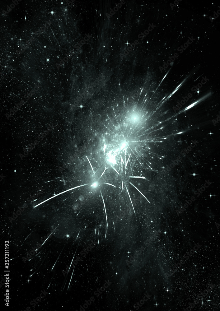 Fototapeta premium galaxy in a free space