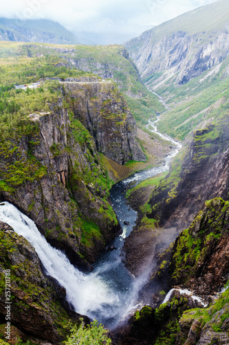 Voringsfossen waterfall. Hordaland.