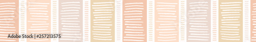 Hand drawn graphic doodle stripes seamless border pattern. Sketchy organic lines vector banner illustration. Modern edging graphic design. Fresh scandi style scribble shapes for home decor ribbon trim
