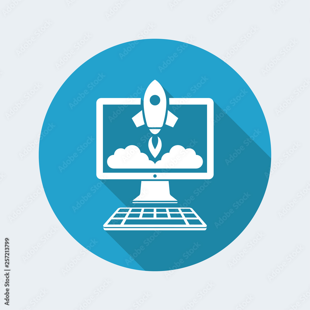 Startup concept icon. Flat, clean, minimal and isolated vector illustration with minimal and modern design. Startup concept icon. Flat, clean, minimal and isolated vector illustration with minimal and modern design.
