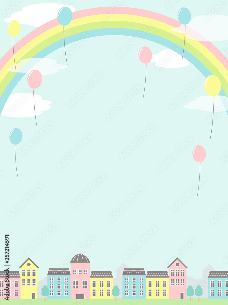 カラフル街並み