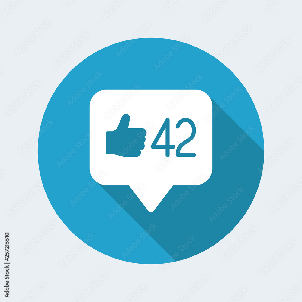 Social network notify of like