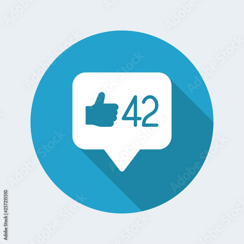 Social network notify of like