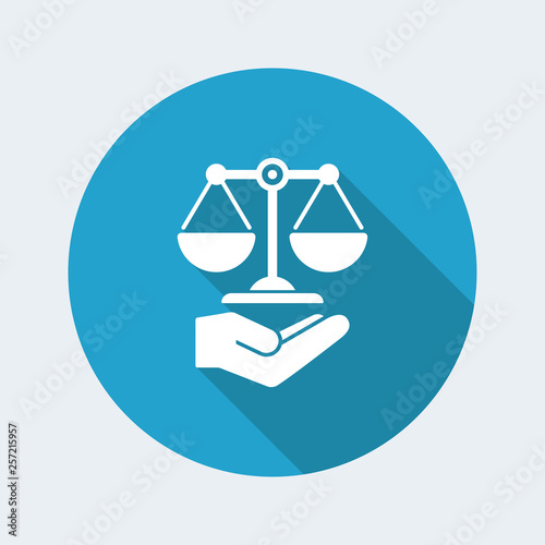 Legal assistance service icon