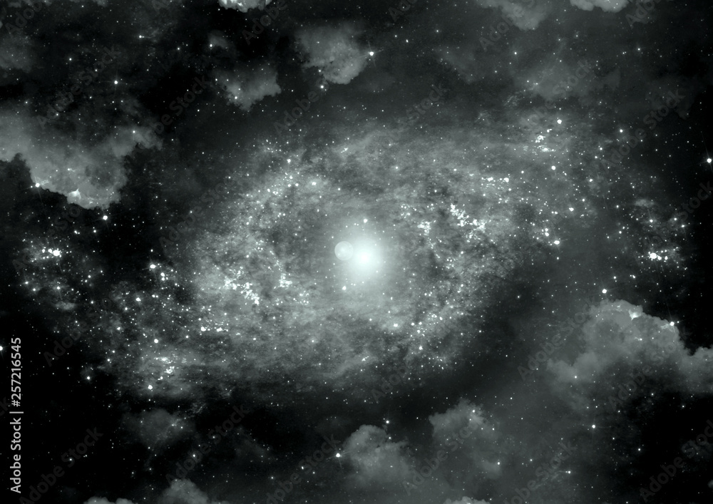 Fototapeta premium galaxy in a free space