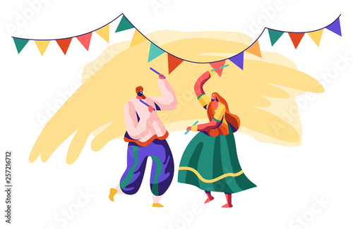 Dancer Man and Woman Dancing on Ceremony