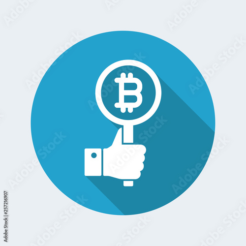 Bitcoin support gesture icon