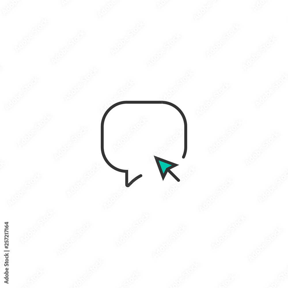 Speech bubble icon design. Interaction icon vector design Speech bubble icon design. Interaction icon vector design