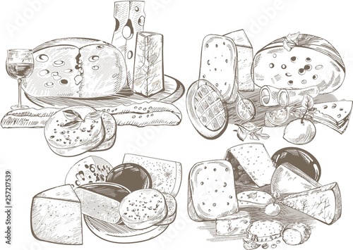 Cheeses.