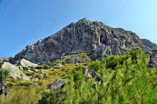 View of the hills and mountains on the way to the Formentor Lighthouse