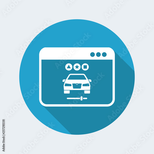 Car customization online icon