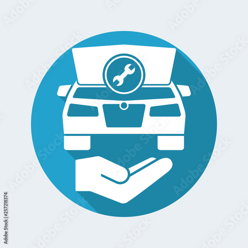 Car assistance service icon