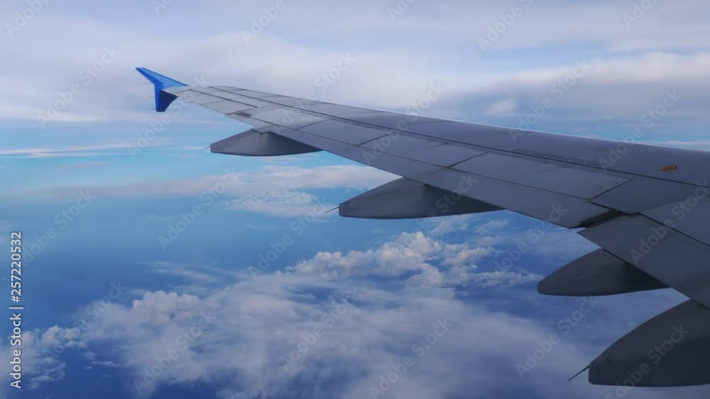 wing aeroplane on the sky with cloud. wing aeroplane on the sky with cloud.