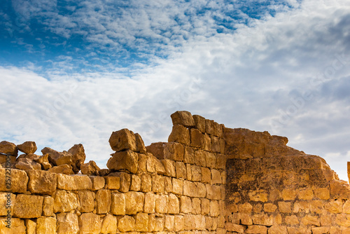 Ruins of Ancient Shivta in the Negev Desert