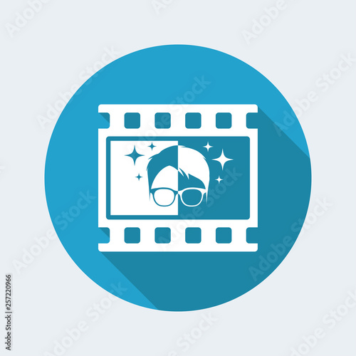 Icon of application for video or photo editing photo