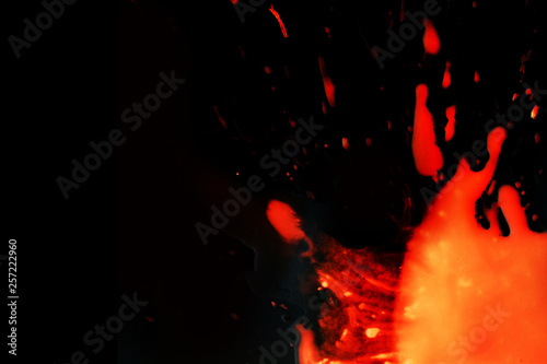 red Abstract background on a black background. photo