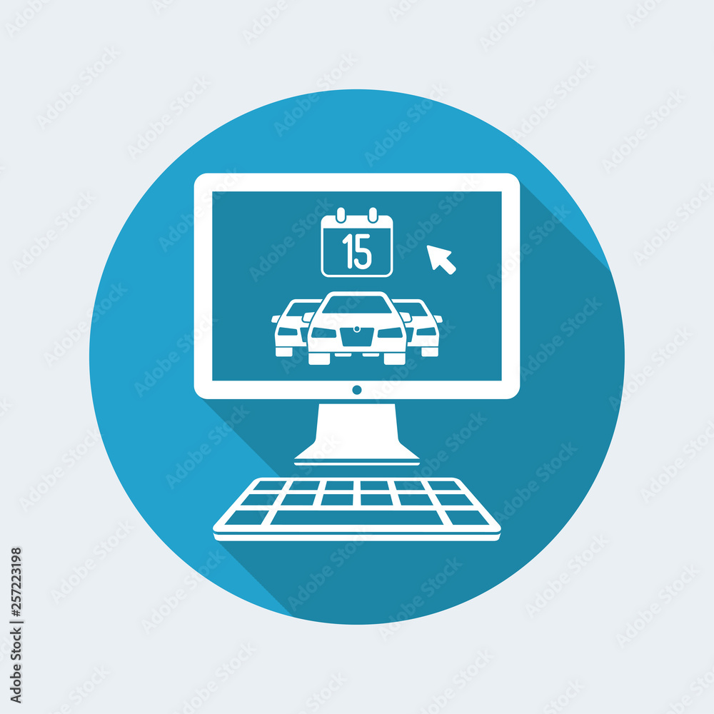 Car appointment online icon Car appointment online icon