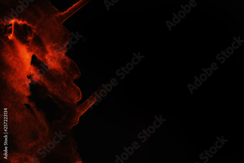 red Abstract background on a black background. photo