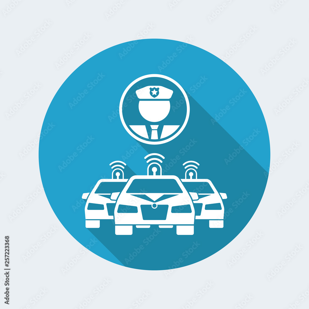 Police defence concept icon Police defence concept icon