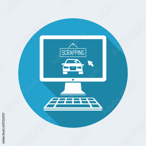 Car scrapping website icon