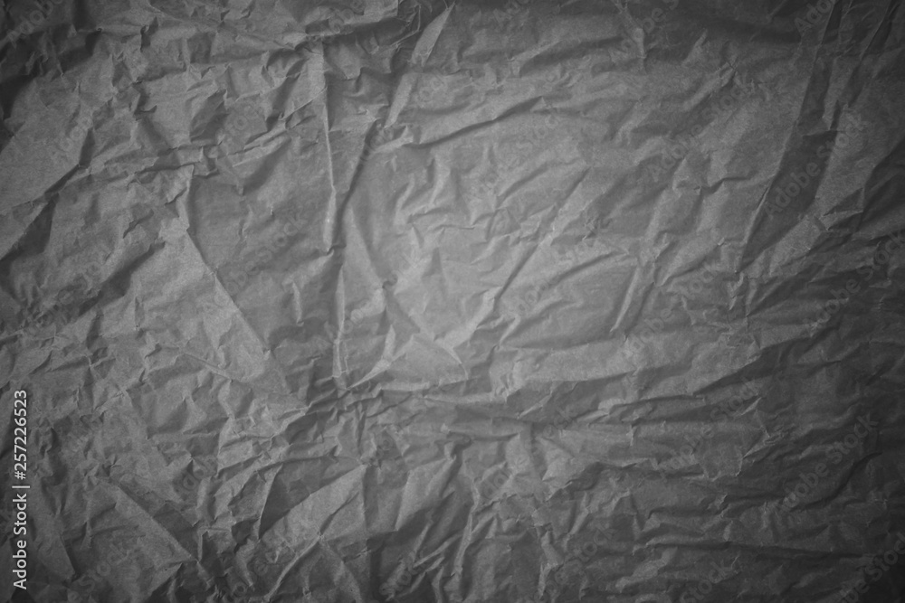 Background made of grey crumpled paper