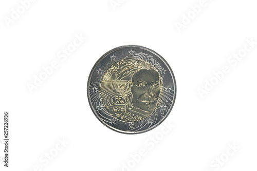 Commemorative 2 euro coin of  France photo