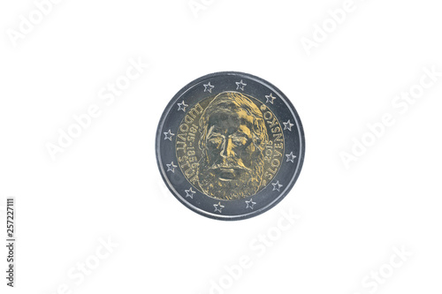 Commemorative 2 euro coin of  Slovakia