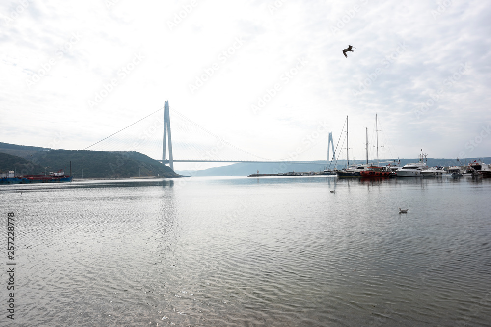 Yavuz Sultan Selim Bridge in Istanbul Bosphorus Yavuz Sultan Selim Bridge in Istanbul Bosphorus